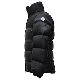 Moncler-Moncler Faiveley Slim-Fit Quilted Shell Down Jacket in Black Nylon-Black