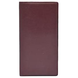 Cartier-Cartier Must Line Long Wallet Bordeaux Leather-Red