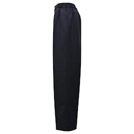 Bottega Veneta-Bottega Veneta Straight-Leg Trousers in Navy Blue Wool-Blue,Navy blue