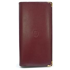 Cartier-Cartier Must Line Bifold Wallet Bordeaux Red-Red