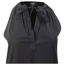 Theory-Theory Nallane Light Poplin Dress in Black Cotton-Black