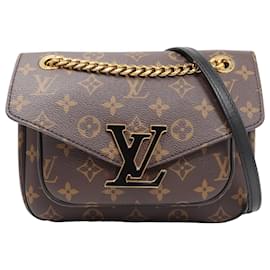 Louis Vuitton-Bolsa de Ombro Passy em Canvas Monogram Louis Vuitton-Marrom
