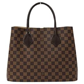 Louis Vuitton-Bolsa de mão Damier Kensington Louis Vuitton-Marrom