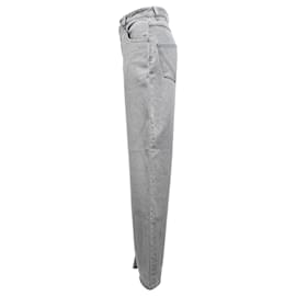 Bottega Veneta- Bottega Veneta Wide-Leg Jeans in Grey Cotton Denim-Grey