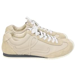 Loewe-Loewe Ballet Runner 2.0 Sneakers in Beige Calfskin Leather-Beige