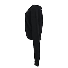 Alexander Wang- Alexander Wang Layered Sweater in Black and White Wool-Black