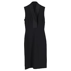Gucci- Gucci Midi Shift Dress in Black Viscose-Black