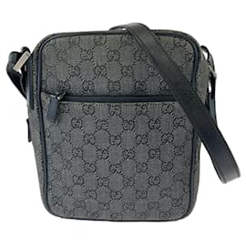 Gucci-Gucci GG Canvas Shoulder Bag-Grey