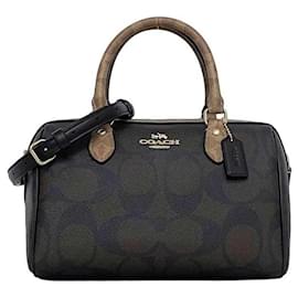 Coach-Coach Lowan Satchel Crossbody Bag-Brown,Beige