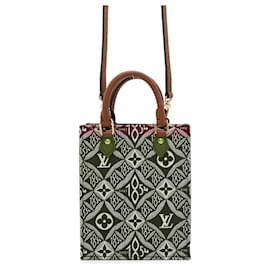 Louis Vuitton-Louis Vuitton Monogram Jacquard Petite Sac Plat Handbag-Dark red