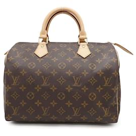 Louis Vuitton-Bolsa Louis Vuitton Monogram Speedy 30-Marrom