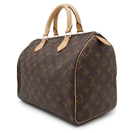 Louis Vuitton-Bolsa Louis Vuitton Monogram Speedy 30-Marrom