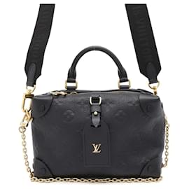Louis Vuitton-Louis Vuitton Monogram Empreinte Petite Malle Souple Handbag-Black
