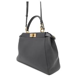 Fendi-Fendi Peekaboo Handbag-Brown