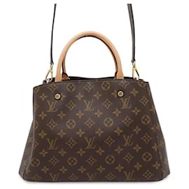 Louis Vuitton-Bolsa Louis Vuitton Monogram Montaigne BB-Bordeaux