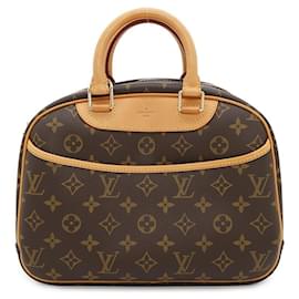 Louis Vuitton-Bolsa de mão Trouville Monogram Louis Vuitton-Bege