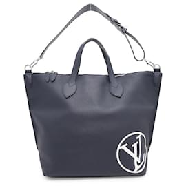 Louis Vuitton-Bolsa tote de couro Taurillon Louis Vuitton-Azul