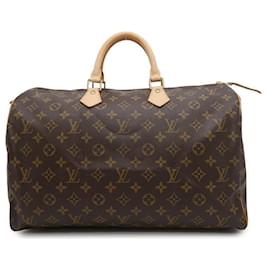 Louis Vuitton-Bolsa Louis Vuitton Monogram Speedy 40-Marrom