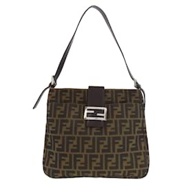 Fendi-Fendi Zucca Pattern Shoulder Bag-Brown