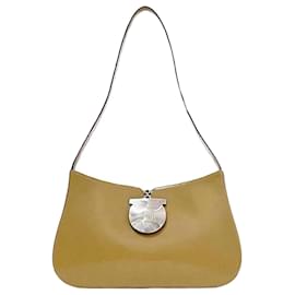 Salvatore Ferragamo-Salvatore Ferragamo Beige Calfskin Handbag-Beige