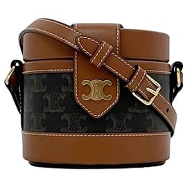 Céline-Celine Brown Shoulder Bag-Brown