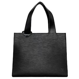Louis Vuitton-Bolsa tote em couro Epi preto Louis Vuitton-Preto