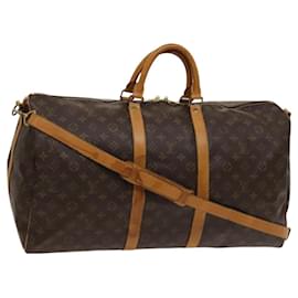 Louis Vuitton-Louis Vuitton Keepall Bandoulière 55-Brown