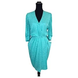 Givenchy-Givenchy turquoise vintage dress 1980s-Turquoise
