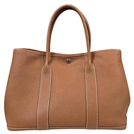 Hermès-Hermes Garden PM Handbag in Negonda Brown-Brown