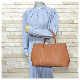 Hermès-Hermes Garden PM Handbag in Negonda Brown-Brown