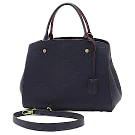 Louis Vuitton-Bolsa 2WAY Montaigne BB em Monogram Empreinte Louis Vuitton-Vermelho