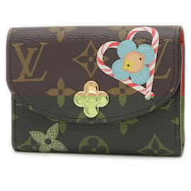 Louis Vuitton-Carteira compacta Rosali Monogram Candy da Louis Vuitton-Monograma