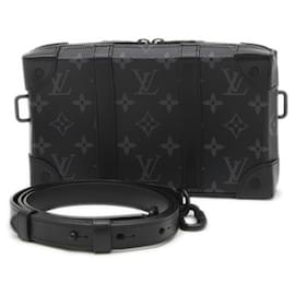 Louis Vuitton-Bolsa de ombro carteira Soft Trunk Monogram Eclipse da Louis Vuitton-Monograma