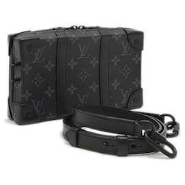 Louis Vuitton-Bolsa de ombro carteira Soft Trunk Monogram Eclipse da Louis Vuitton-Monograma