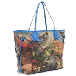 Louis Vuitton-Bolsa tote Neverfull MM da coleção Masters da Louis Vuitton-Azul,Multicor