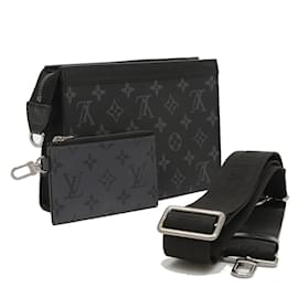 Louis Vuitton-Louis Vuitton Monogram Eclipse Gaston Wearable Wallet Shoulder Bag-Monogram