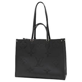 Louis Vuitton-Bolsa 2WAY On the Go GM em Monogram Empreinte Louis Vuitton-Preto