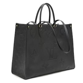 Louis Vuitton-Bolsa 2WAY On the Go GM em Monogram Empreinte Louis Vuitton-Preto
