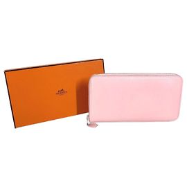 Hermès Cartera larga redonda Hermes Azap en rosa Sakura Rosa