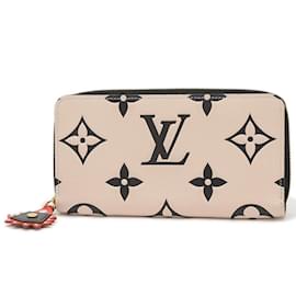 Louis Vuitton-Carteira Zippy Empreinte LV Crafty da Louis Vuitton-Preto,Cru