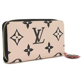 Louis Vuitton-Carteira Zippy Empreinte LV Crafty da Louis Vuitton-Preto,Cru