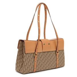 Christian Dior-Christian Dior Dior Trotter Street Chic Shoulder Bag-Beige