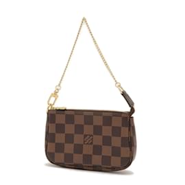 Louis Vuitton-Pochete Acessório Mini Damier Louis Vuitton-Damier ebene