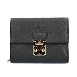 Louis Vuitton-Carteira dobrável Monogram Empreinte Louis Vuitton-Preto