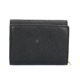 Louis Vuitton-Carteira dobrável Monogram Empreinte Louis Vuitton-Preto