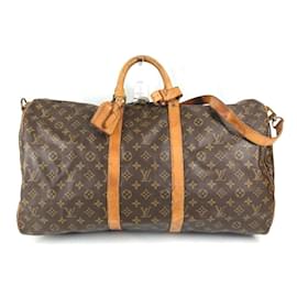 Louis Vuitton-Louis Vuitton Keepall Bandouliere 55-Brown