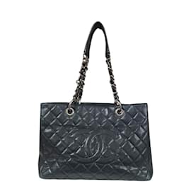 Chanel-Chanel GST Tote Matelasse Bag-Black