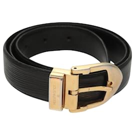 Louis Vuitton-LOUIS VUITTON Cinto Epi 37,4" Preto M6832 LV Auth 121486-Preto