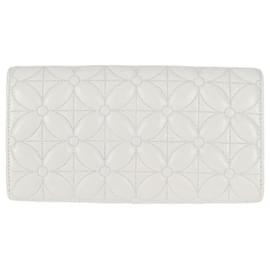 Louis Vuitton-LOUIS VUITTON Carteira Capsine Flor Branca M11417 LV Auth ac3766SAM-Branco
