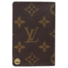 Louis Vuitton-LOUIS VUITTON Monograma Porto Cartões Crédito Pressão Estojo de Cartões M60937 Auth th5883-Monograma